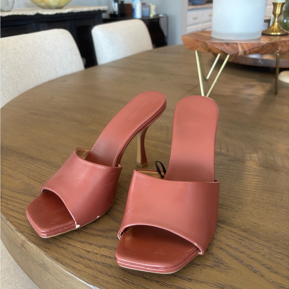 Chic Mauve Pink Open-Toe Heels | Minimalist & Trendy